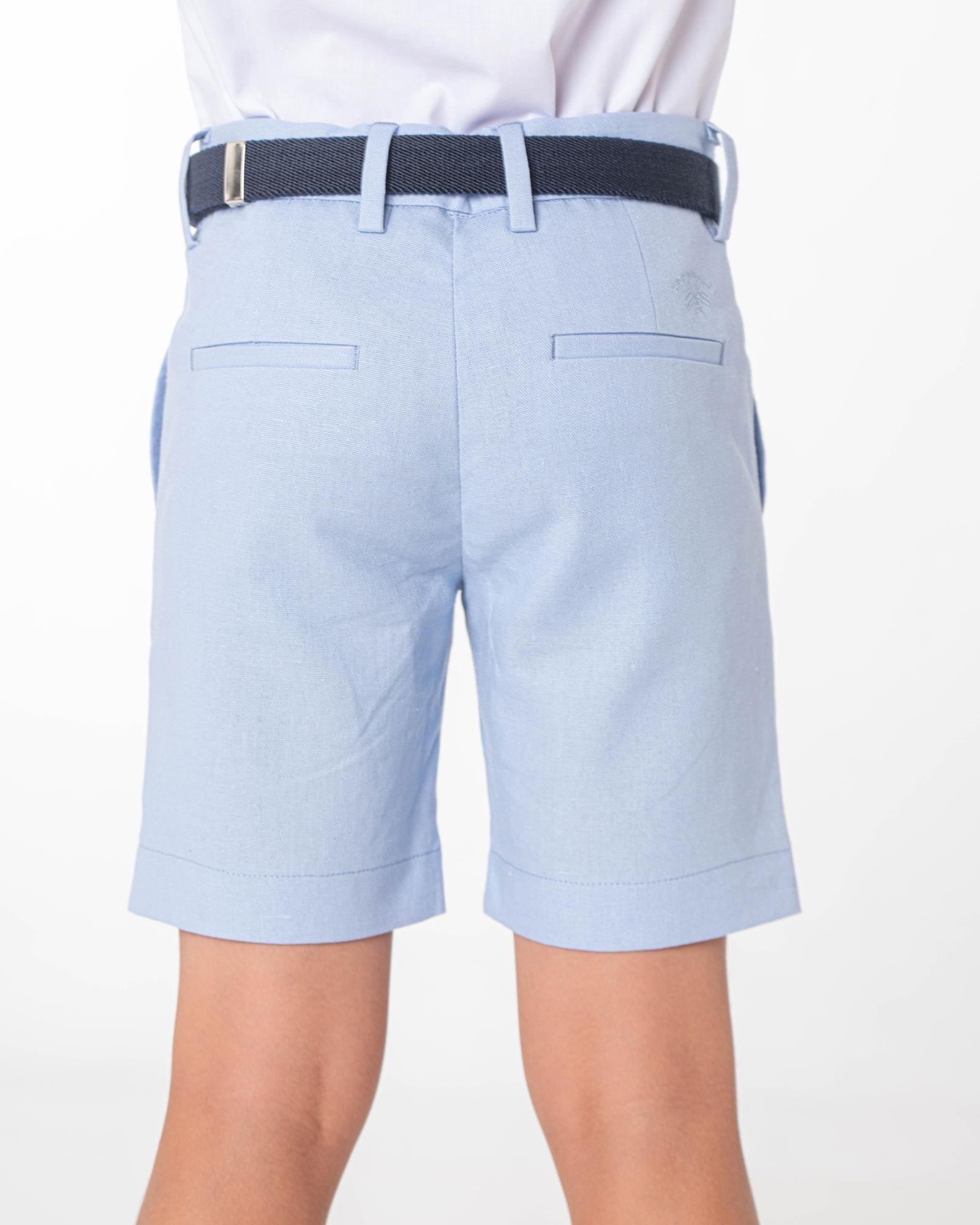 BERMUDA BÁSICA LINO CELESTE