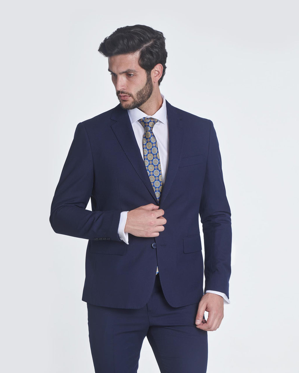 AMERICANA TRAJE SLIM ESTRUCTURA MARINO