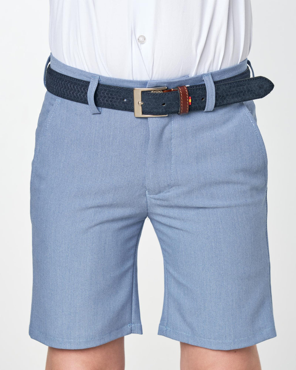 BERMUDA DE NIÑO ELEGANCE ESTRUCTURA CELESTE