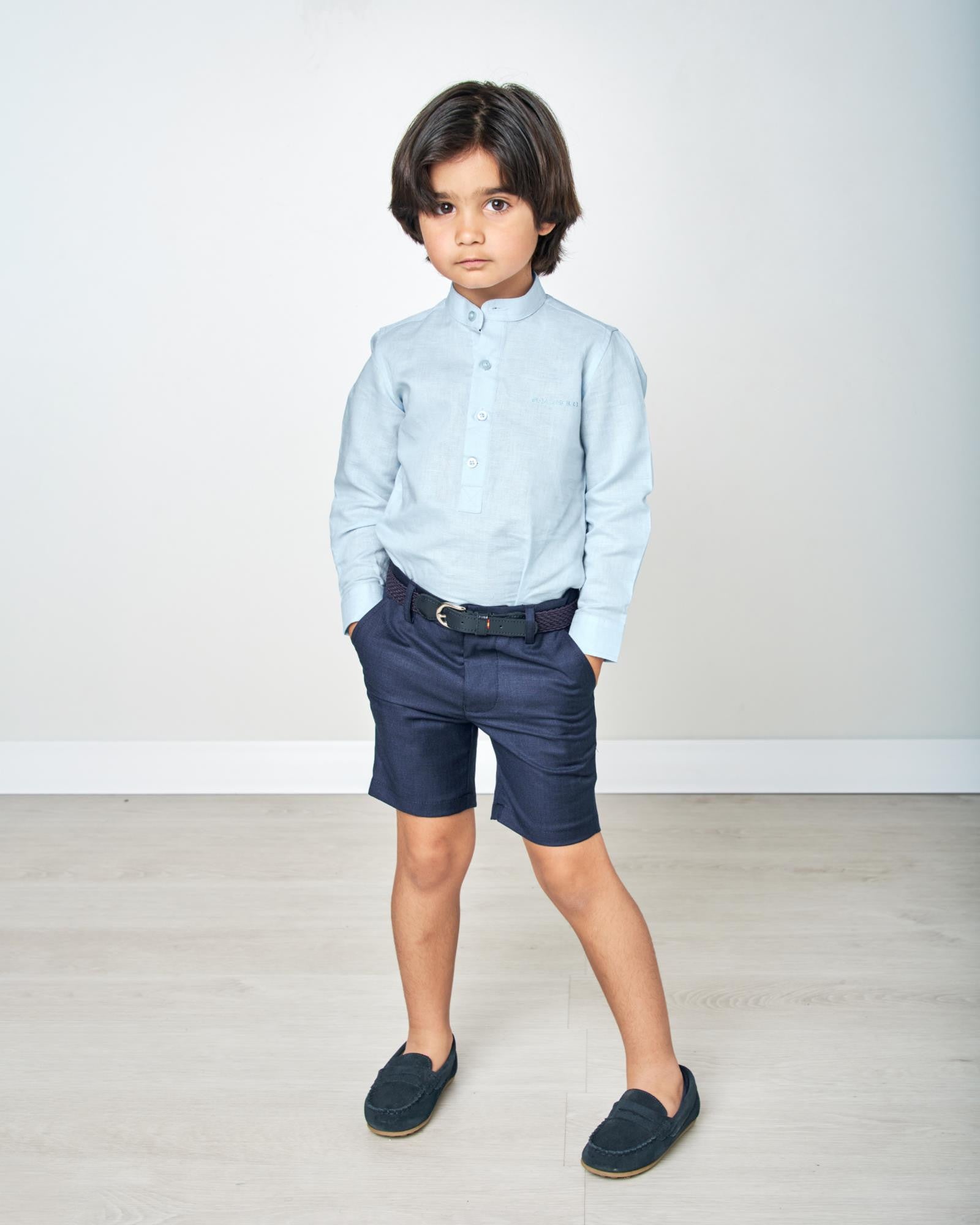 BERMUDA DE NIÑO ELEGANCE ESTRUCTURA MARINO