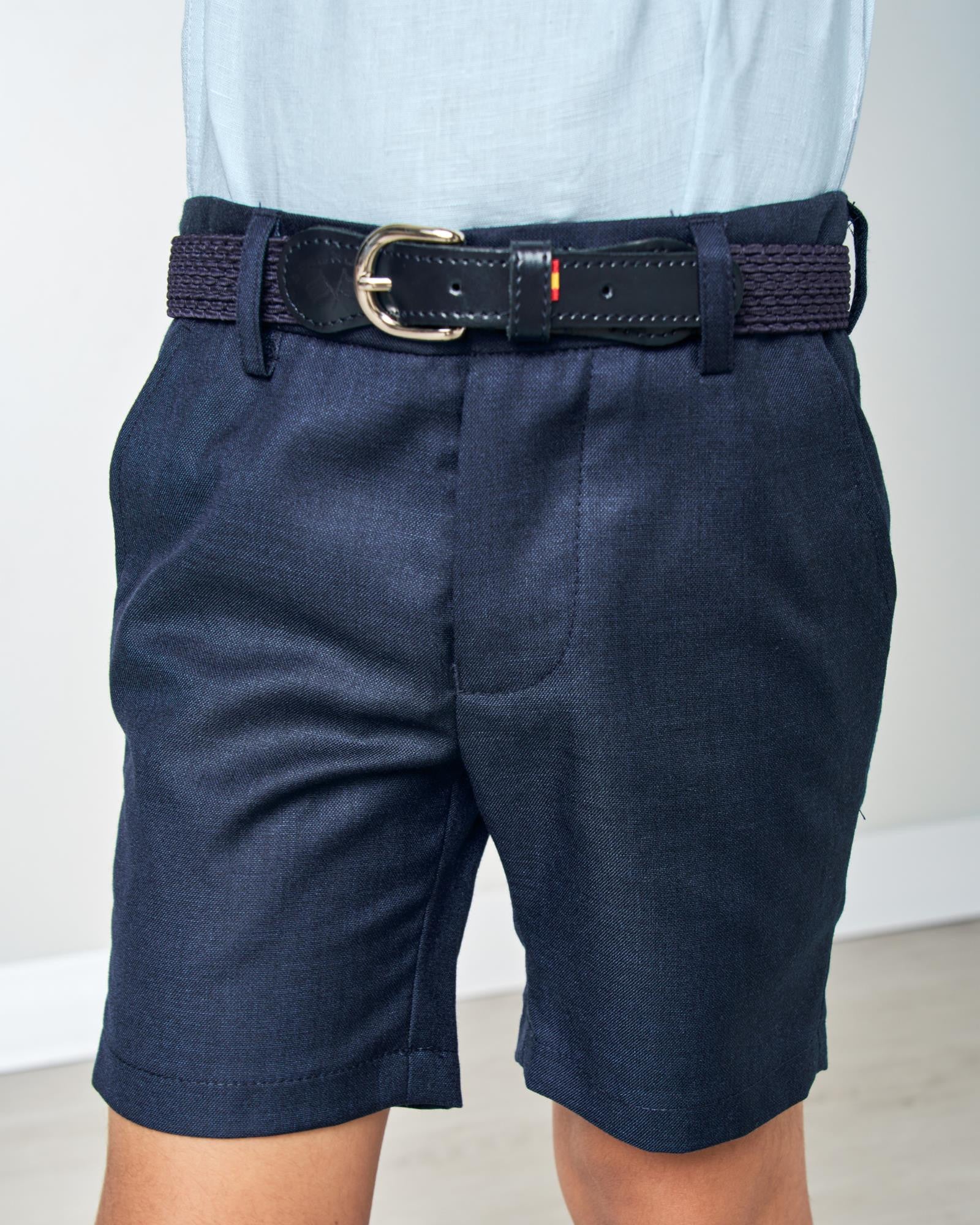 BERMUDA DE NIÑO ELEGANCE ESTRUCTURA MARINO