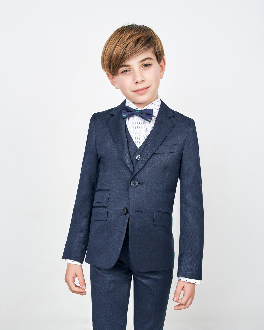 AMERICANA DE NIÑO CUADRILLE AZUL MARINO