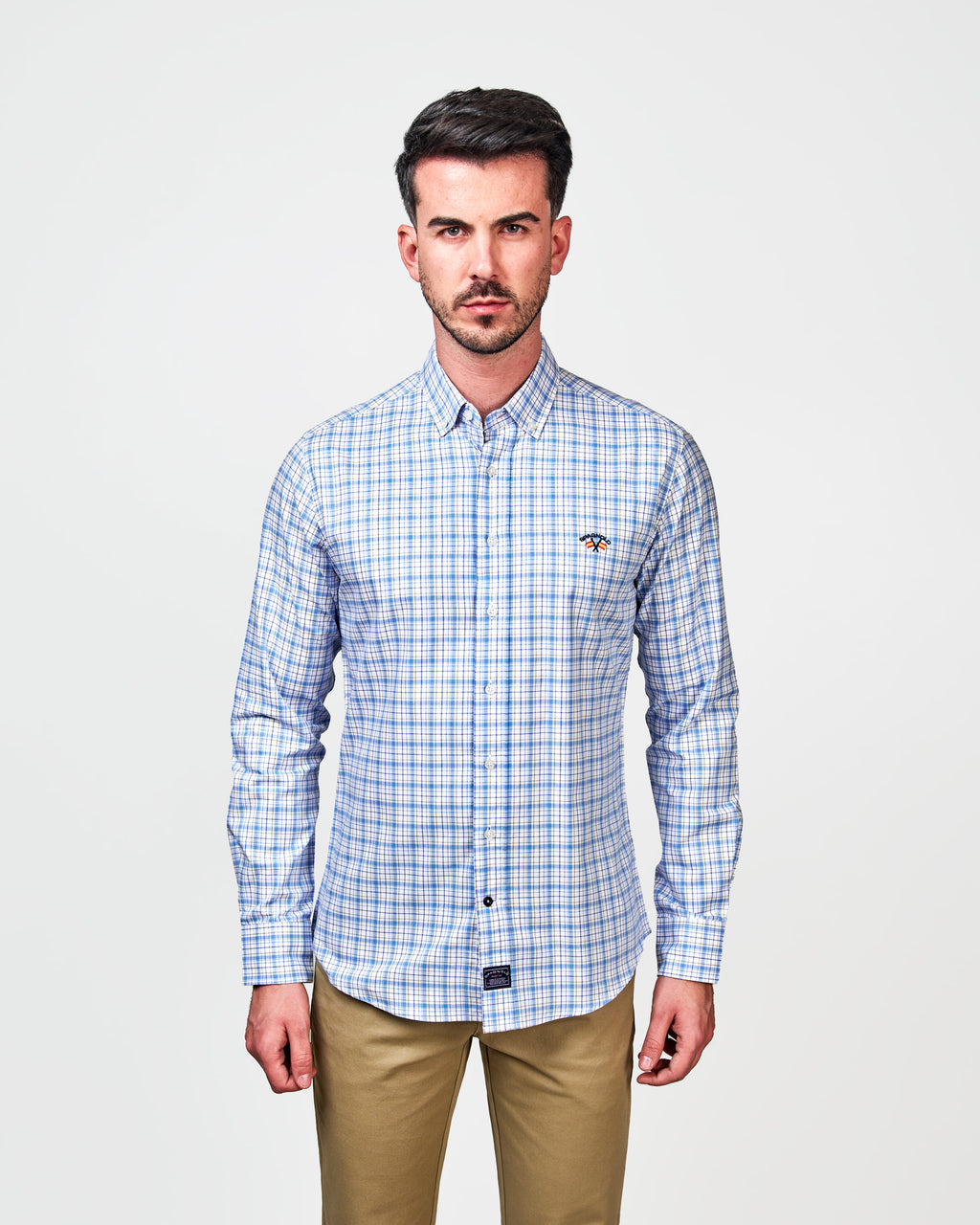 CAMISA C/BOTON OXFORD CUADROS 0025 116563