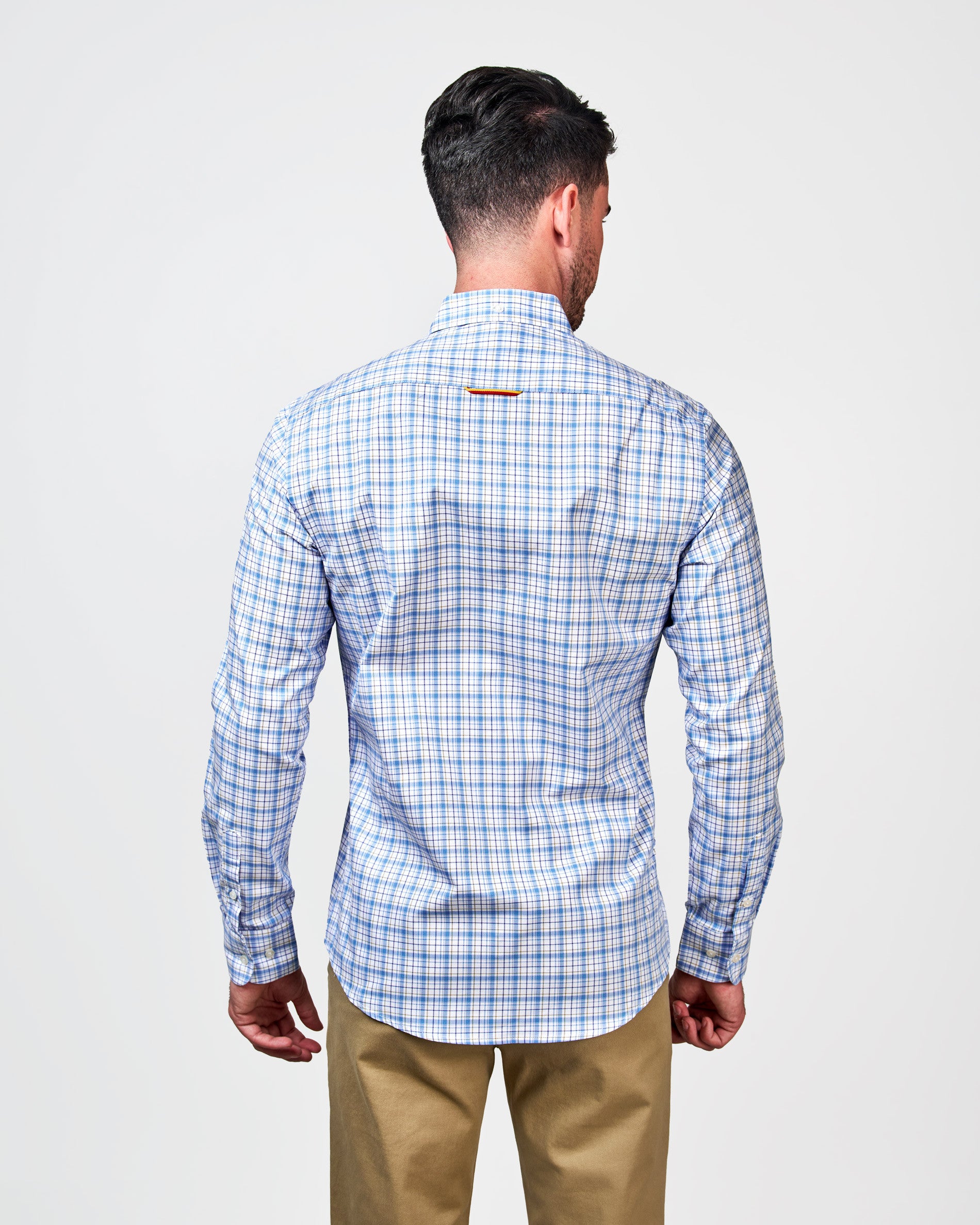 CAMISA C/BOTON OXFORD CUADROS 0025 116563