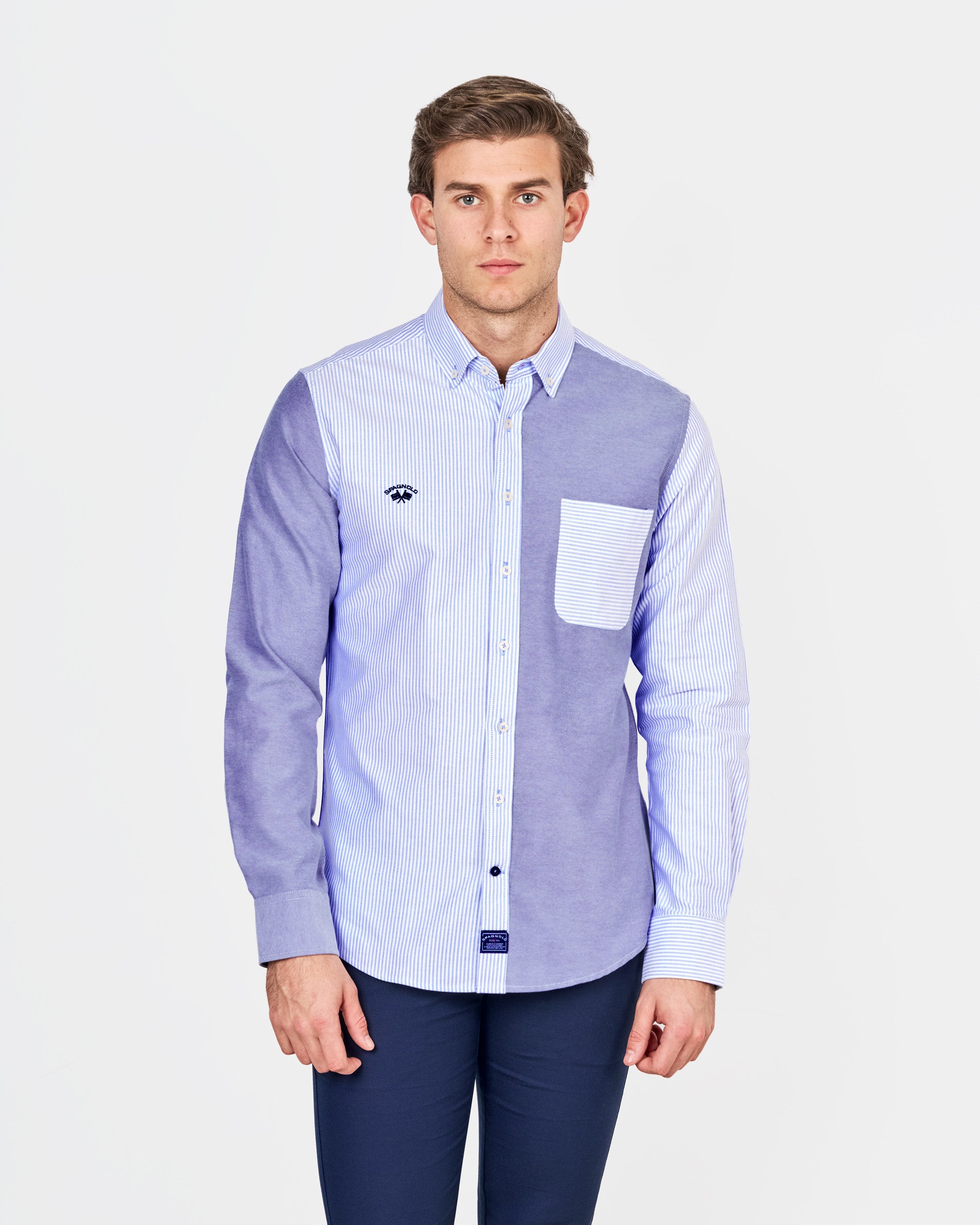 CAMISA C/BOTON OXF. COLORES SMART 1800 650165