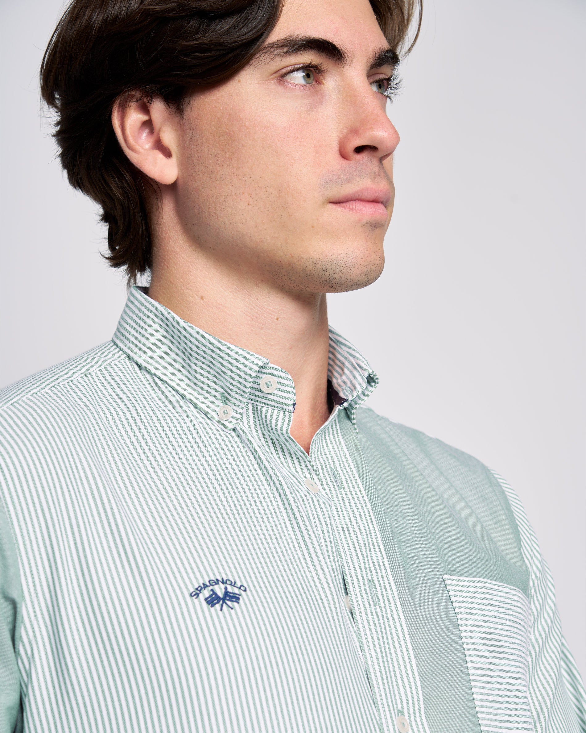 CAMISA C/BOTON OXF. COLORES SMART 1800 750175