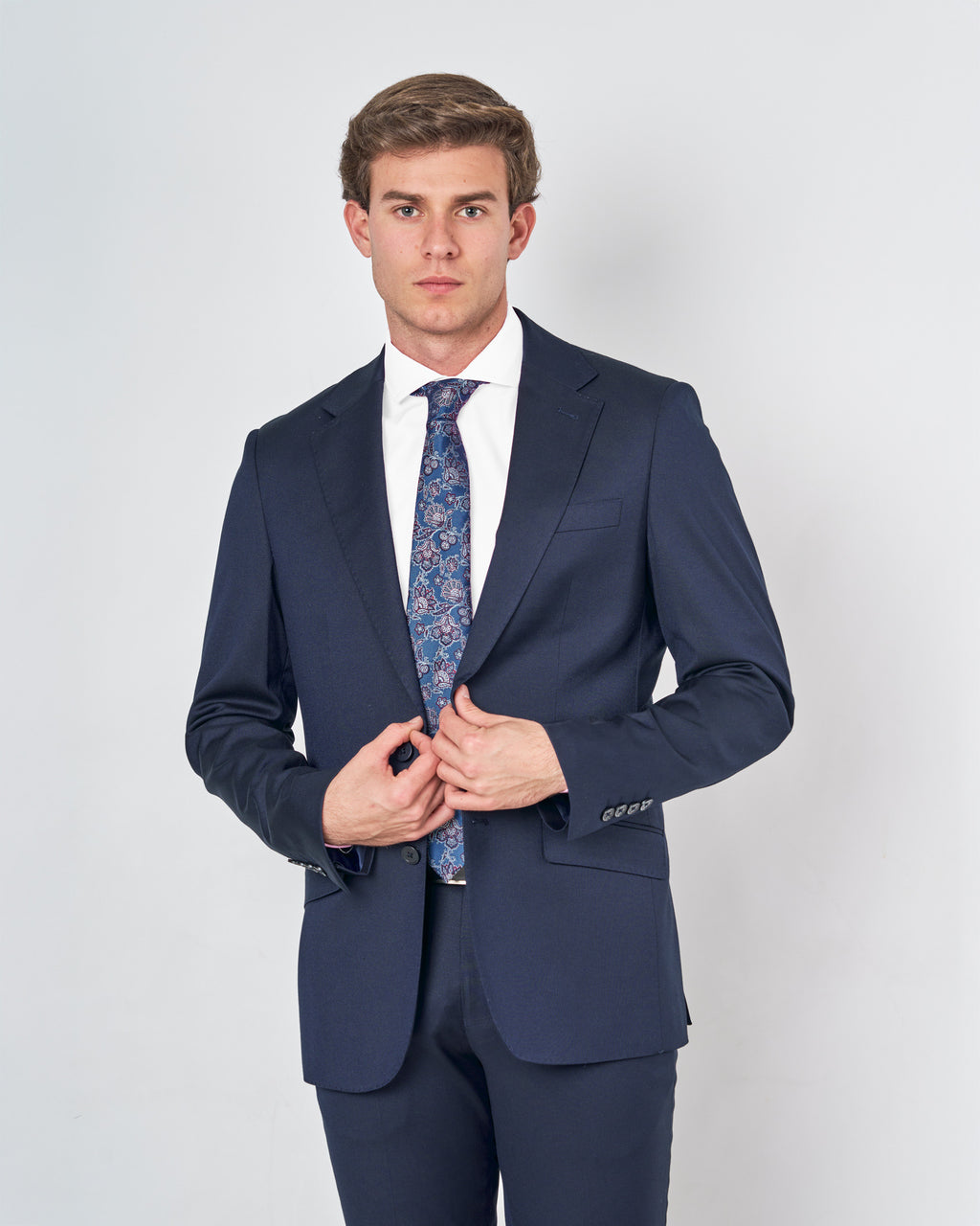 AMERICANA TRAJE 3845 AZUL MARINO