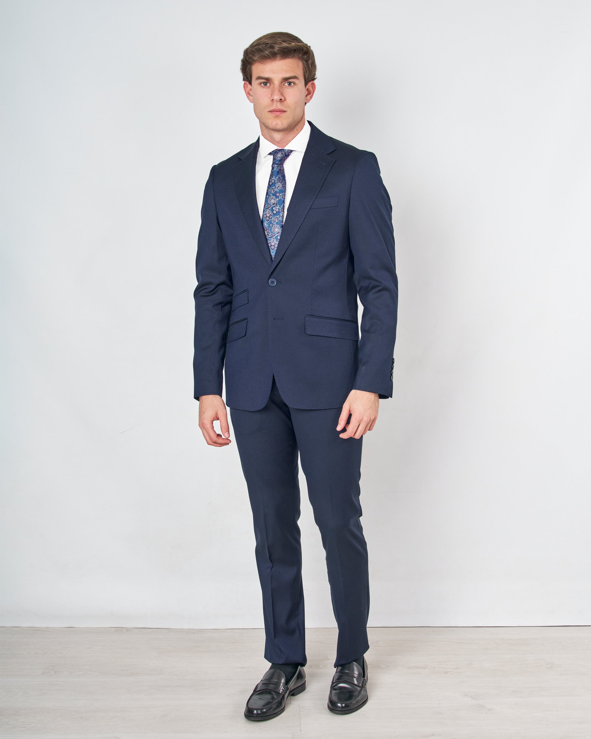 AMERICANA TRAJE 3845 AZUL MARINO