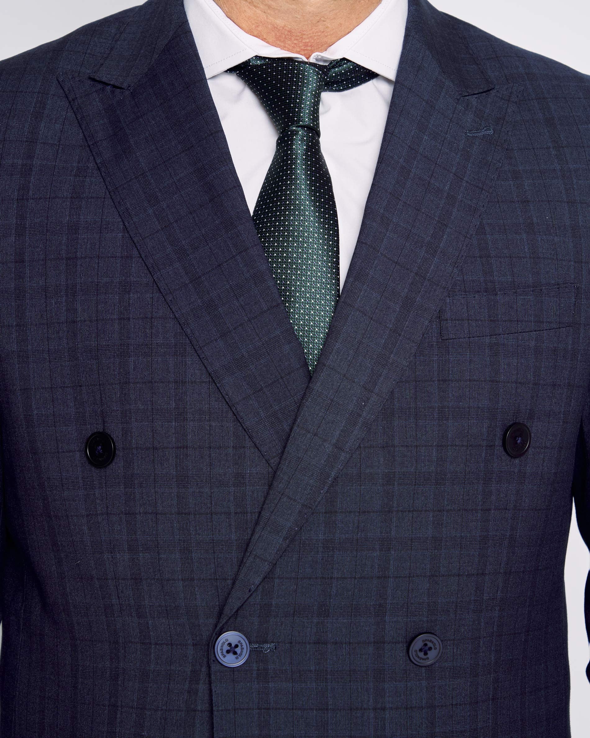 AMERICANA TRAJE CRUZADA CUADROS 4200 006869