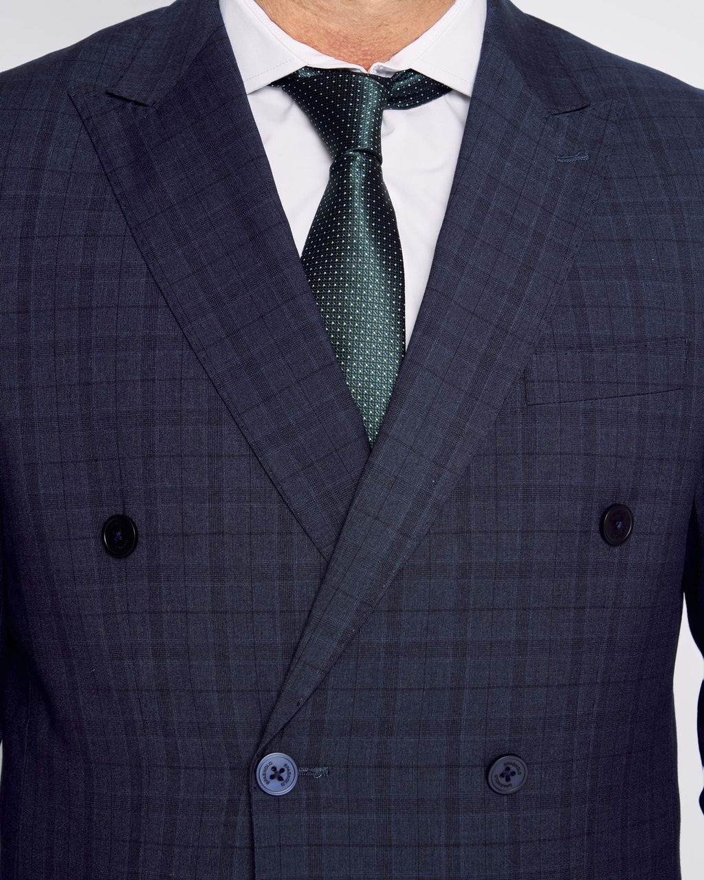 AMERICANA TRAJE CRUZADA CUADROS 4200 006869