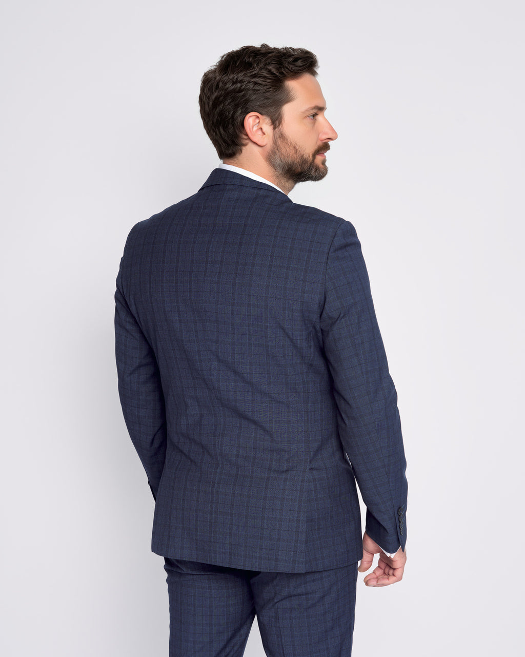 AMERICANA TRAJE CRUZADA CUADROS 4200 006869